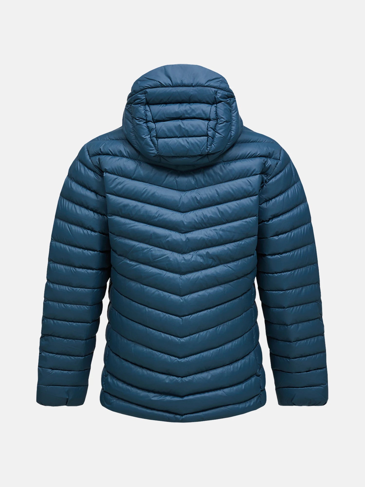 K M FROST DOWN HOOD JACKET PETROOLINSININEN