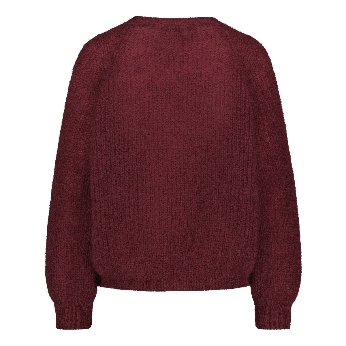 Sinnuu naisten neuletakki Sinnuu Candy Mohair Neuletakki, viininpunainen