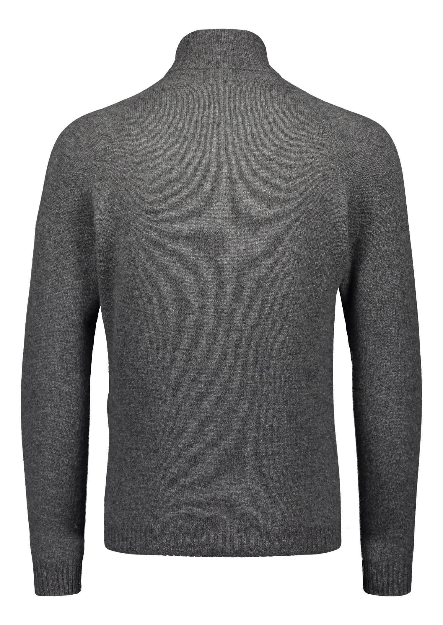 Sinnuu Miesten Neulepoolo ROLLNECK FINE MERINO WOOL MADE IN ITALY tummanharmaa