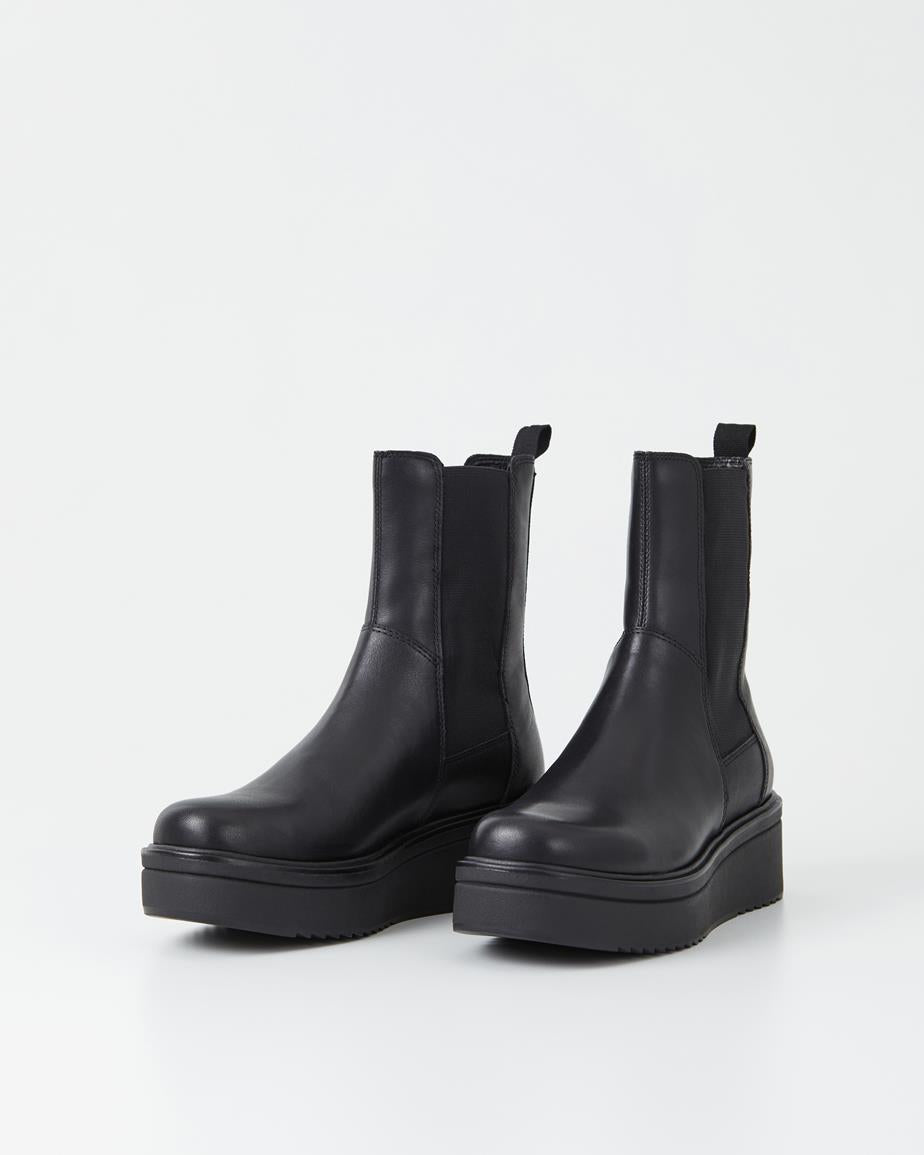 Vagabond naisten nilkkurit Tara Wedge Ankle Boot, musta