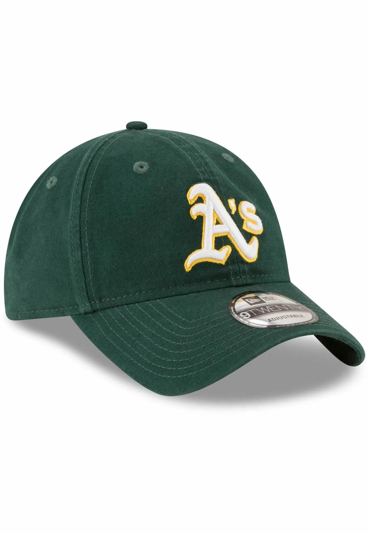 New Era unisex lippis 9TWENTY Oakland Athletics Core Classic, tummanvihreä