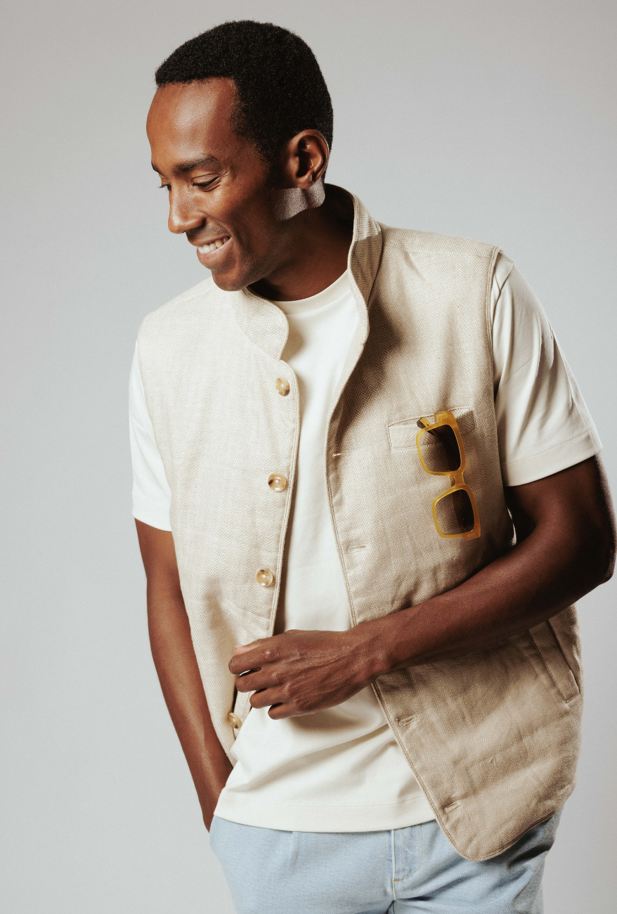 Born with Appetite miesten liivi West, hiekka