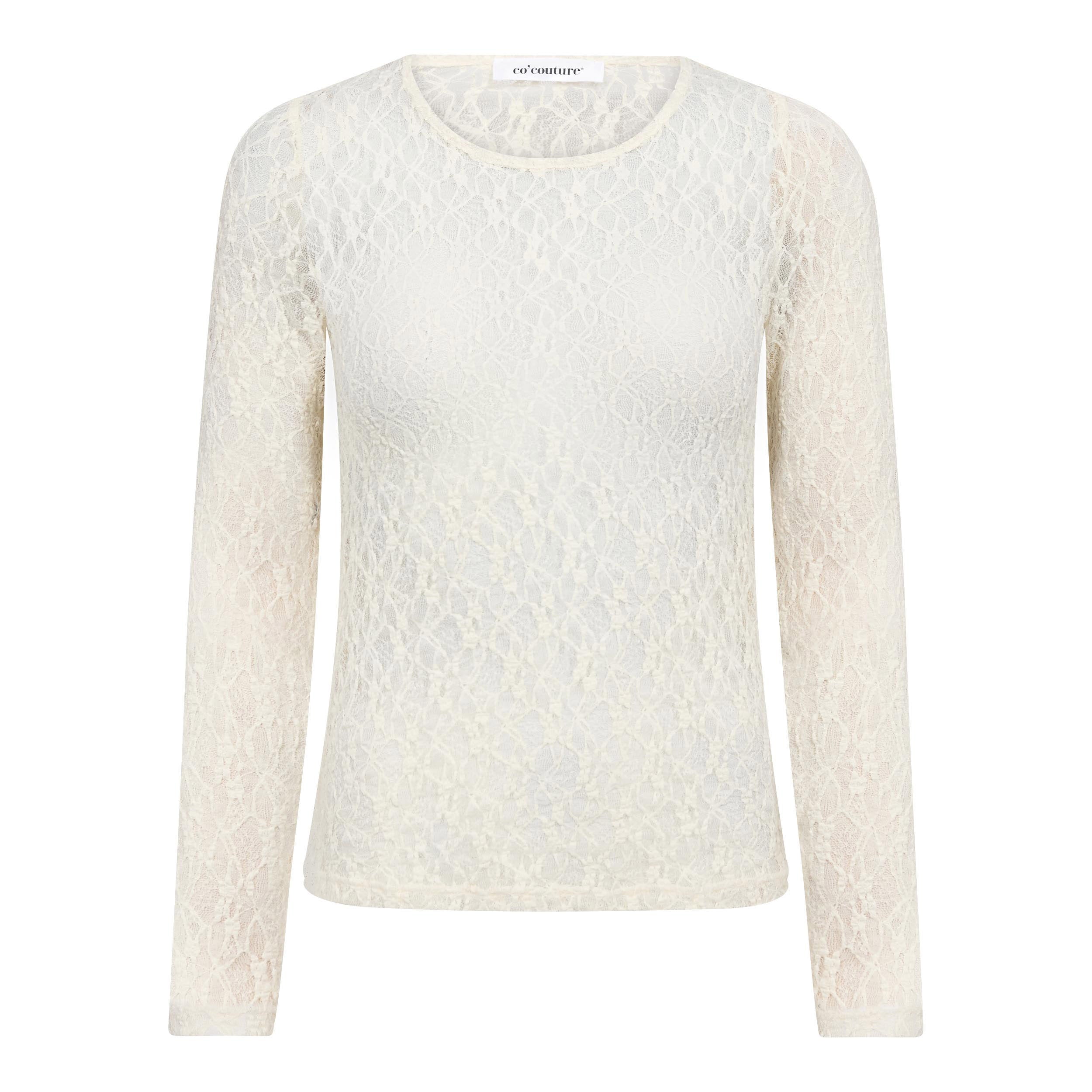 Co’Couture naisten pusero Barnacc O-Neck, luonnonvalkoinen