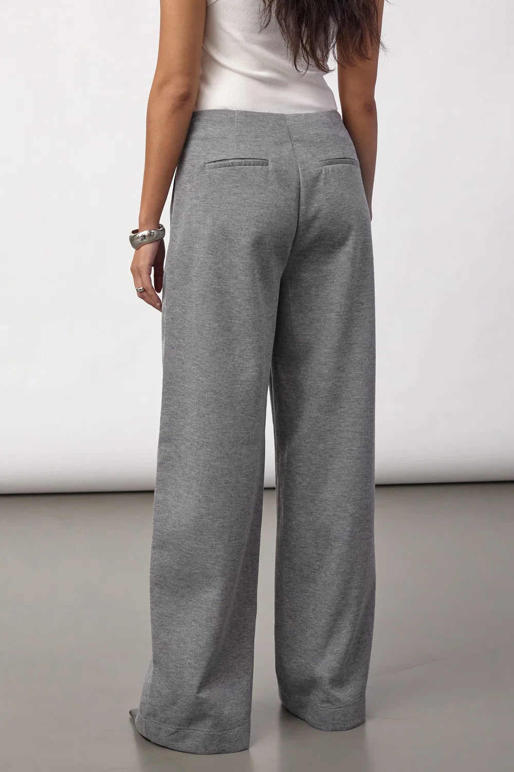 Co’Couture naisten housut Lancecc Crease Sweatpant, vaaleanharmaa meleerattu