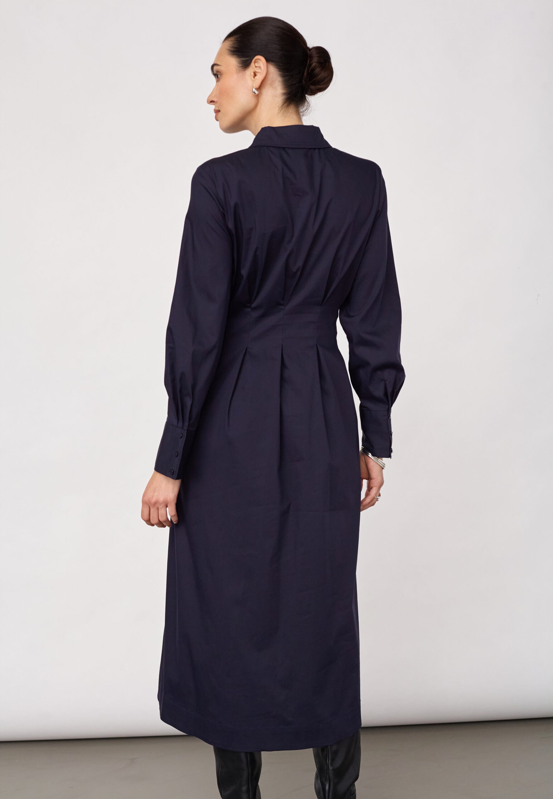 Co’Couture naisten paitamekko SannaCC Shirt Long Dress, tummansininen