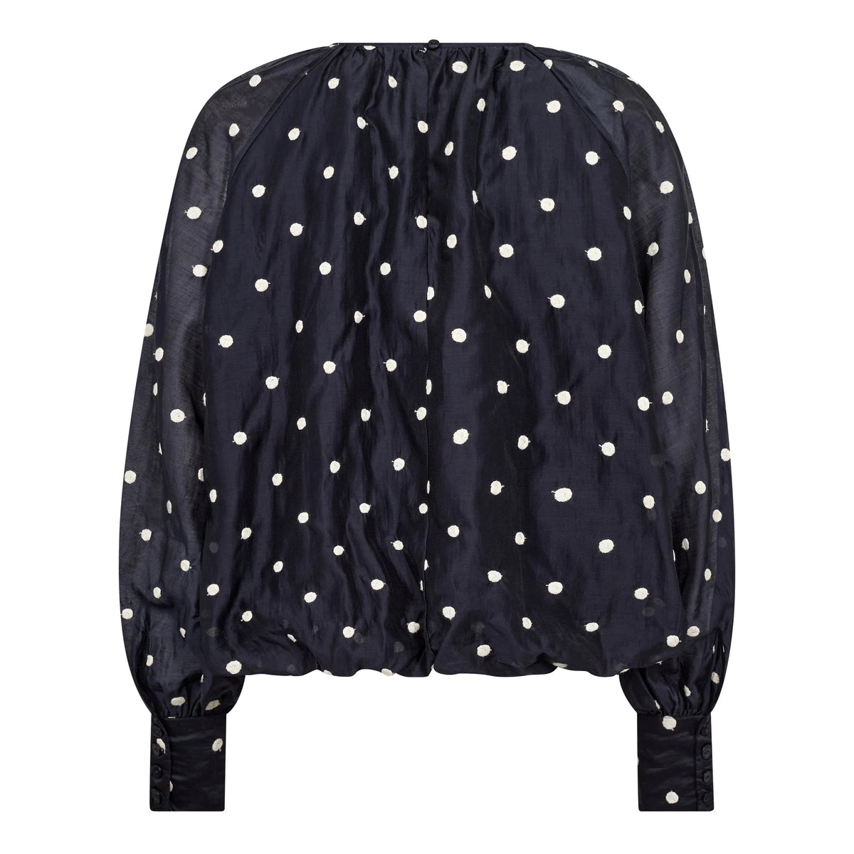 Co’Couture naisten pusero DitaCC Dot Balloon Blouse, tummansininen