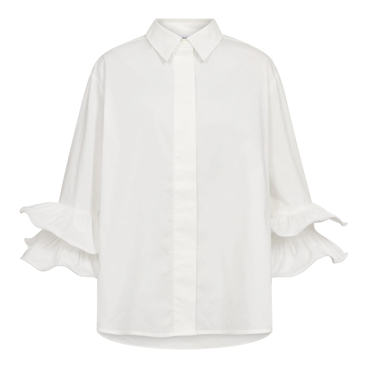 Co’Couture naisten paitapusero HalenCC Flare Shirt, valkoinen