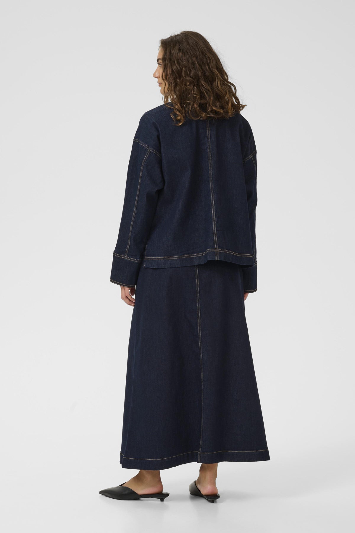 Culture naisten farkkutakki Cumoya Bobbie Jacket, Rinse Wash