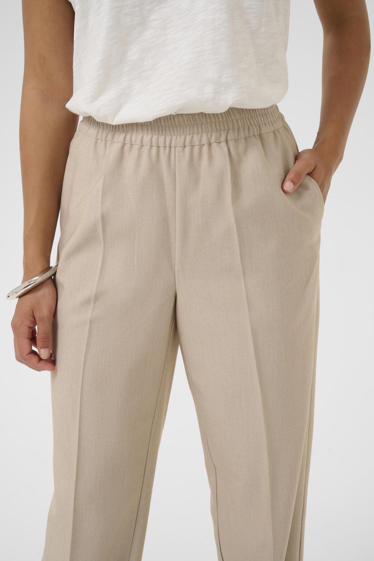 Culture naisten housut CUcollina Pants, Dune Melange