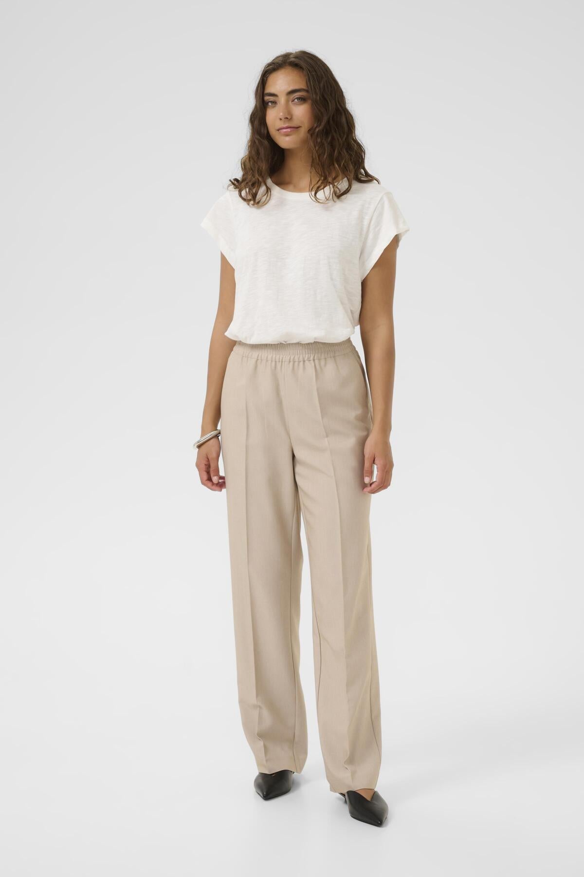 Culture naisten housut CUcollina Pants, Dune Melange