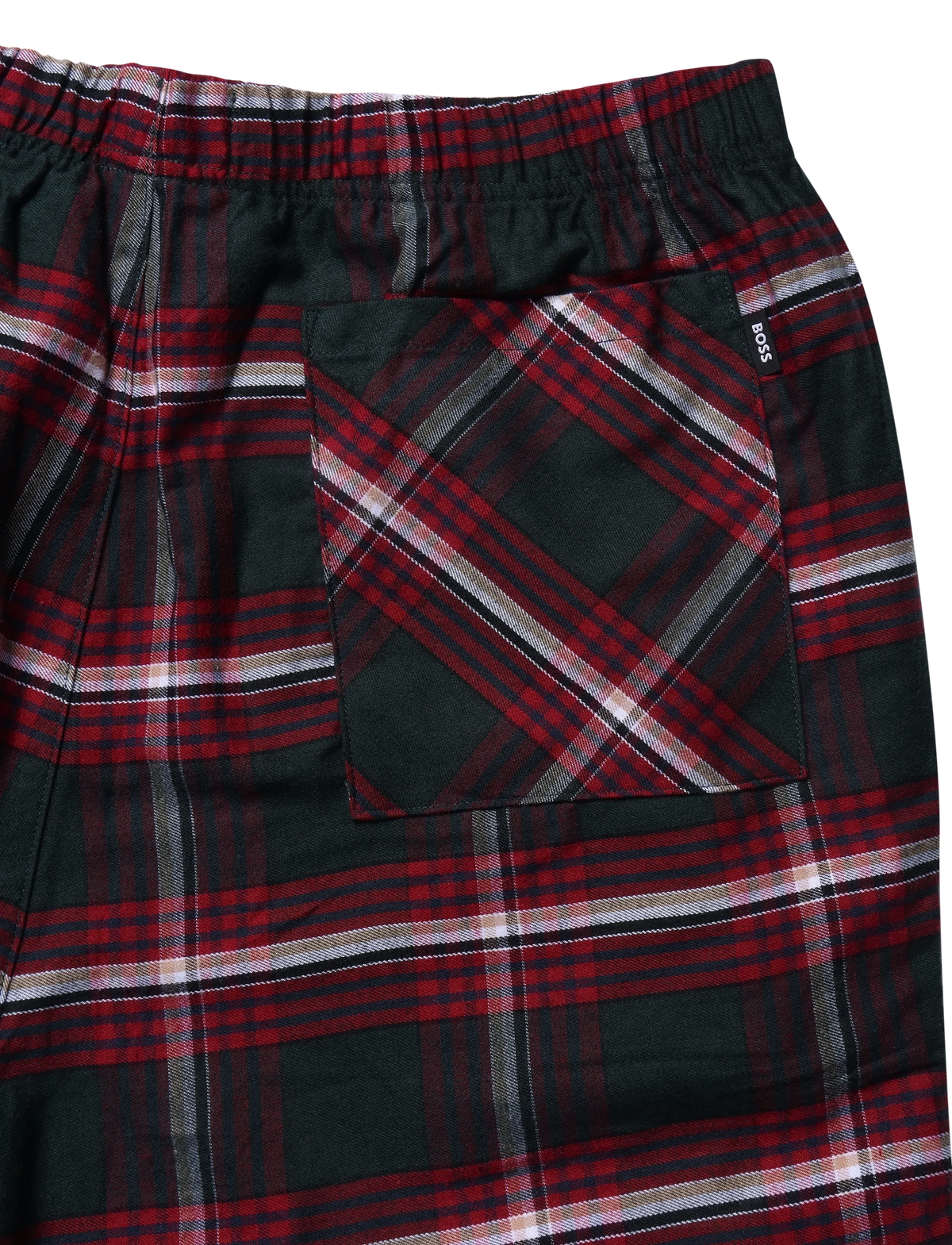 Hugo Boss miesten pyjamahousut Holiday Pants, punainen ruutu