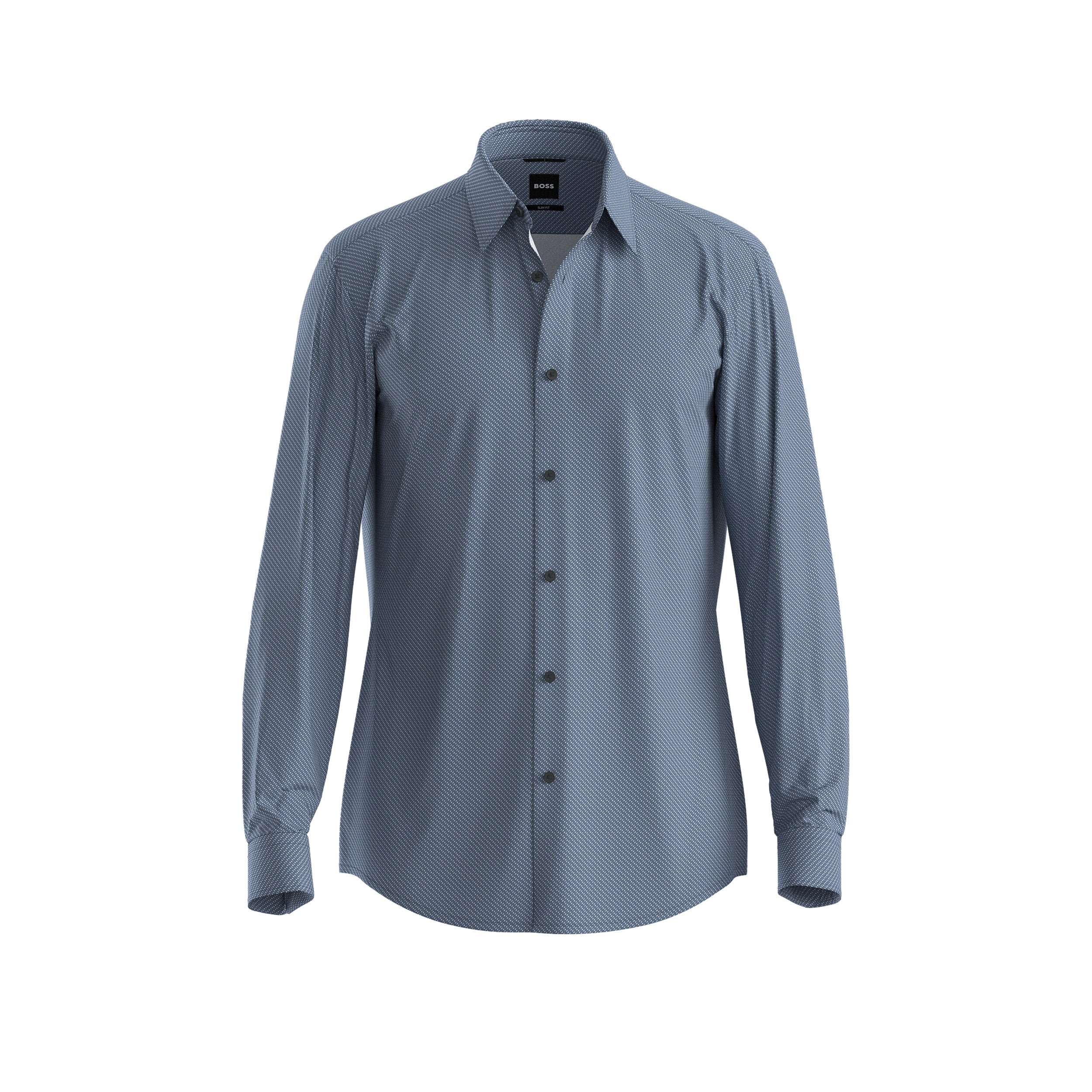 Hugo Boss miesten kauluspaita P-Liam-K-F-261, sininen kuosi