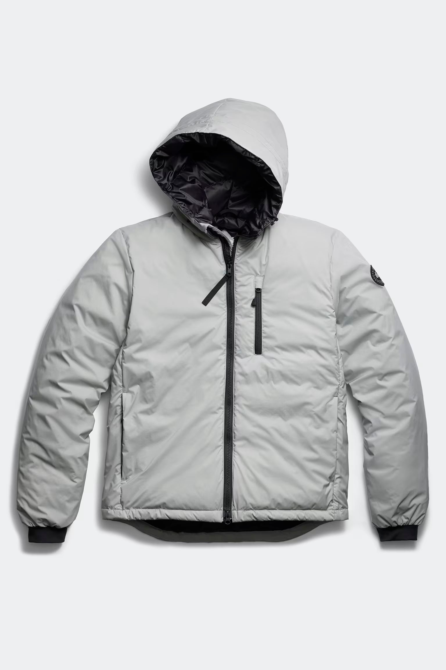 Canada Goose miesten takki Lodge Hoody - R - Black Disc, harmaa