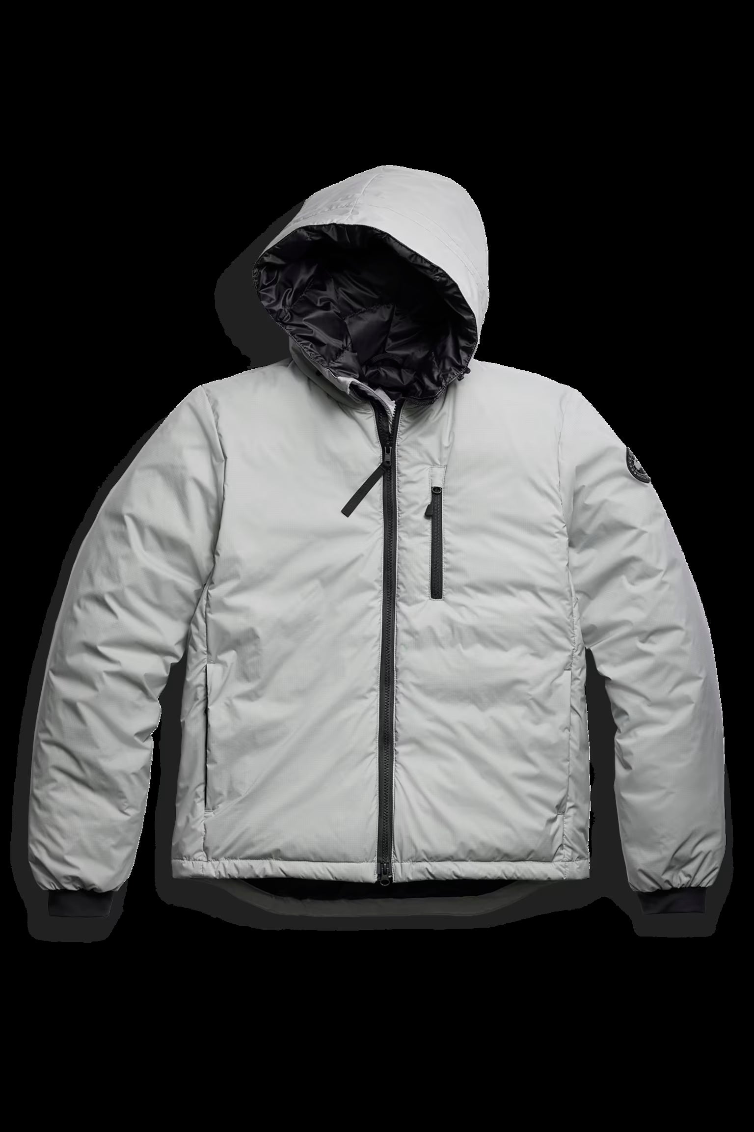 Canada Goose miesten takki Lodge Hoody - R - Black Disc, harmaa