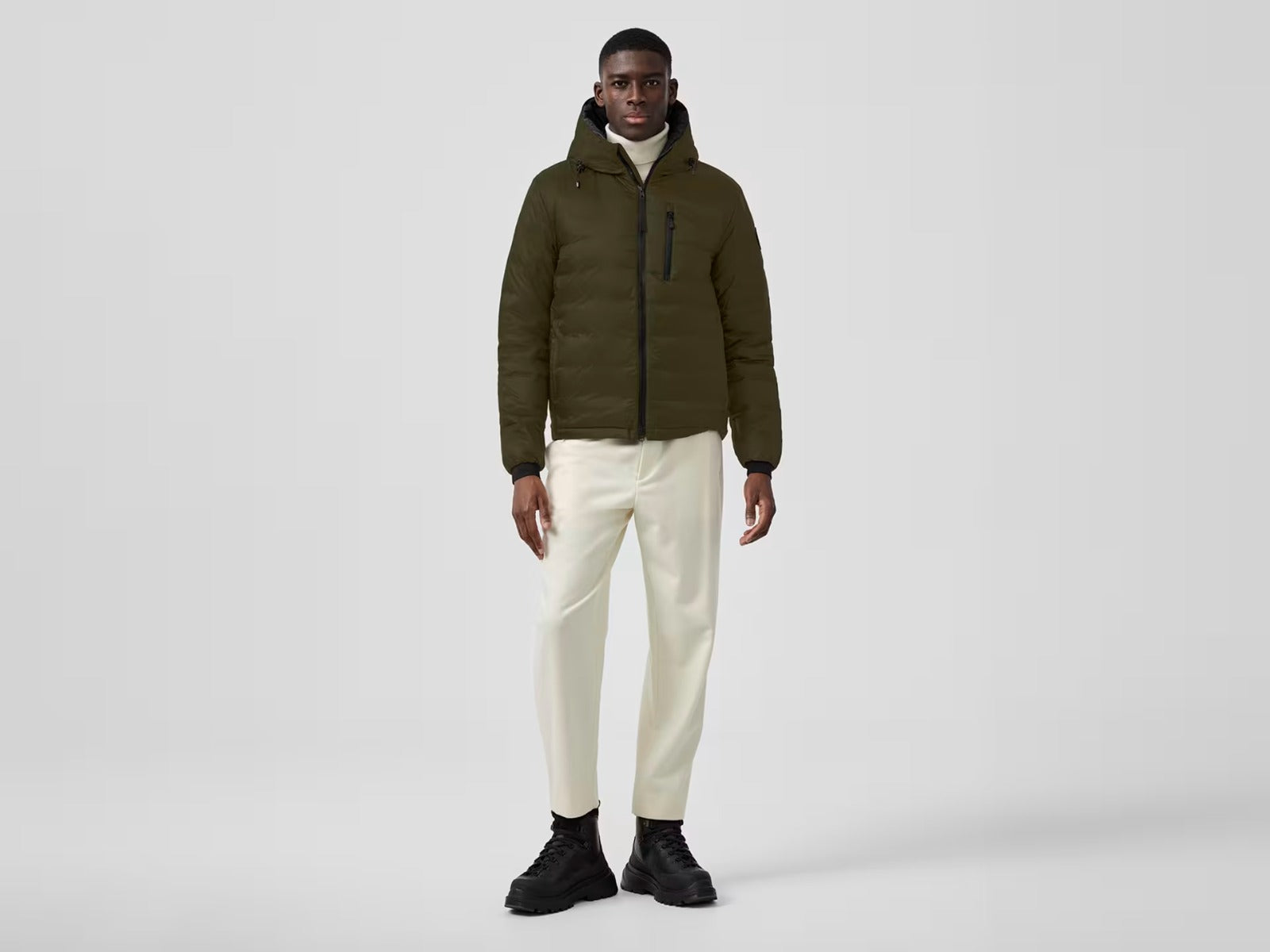 Canada Goose Miesten kevytuntuvatakki, LODGE HOODIE BC Tummanvihreä