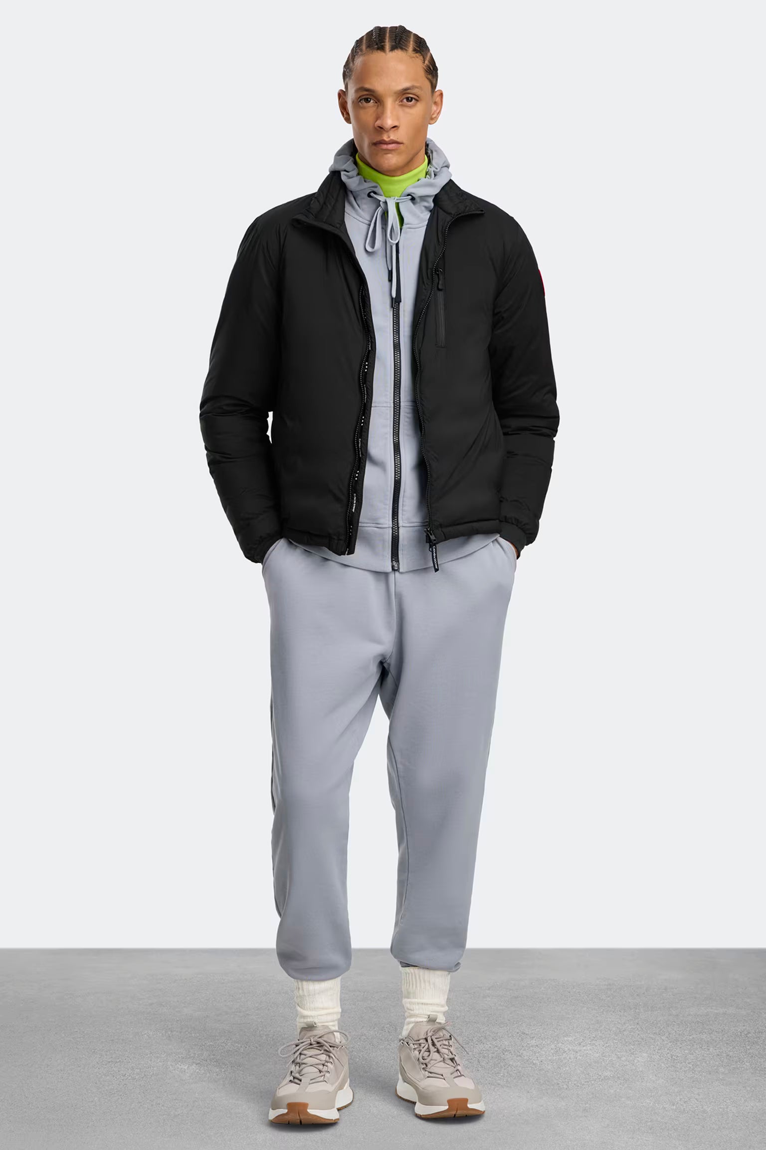 Canada Goose miesten takki Lodge Jacket - Classic Disc, musta