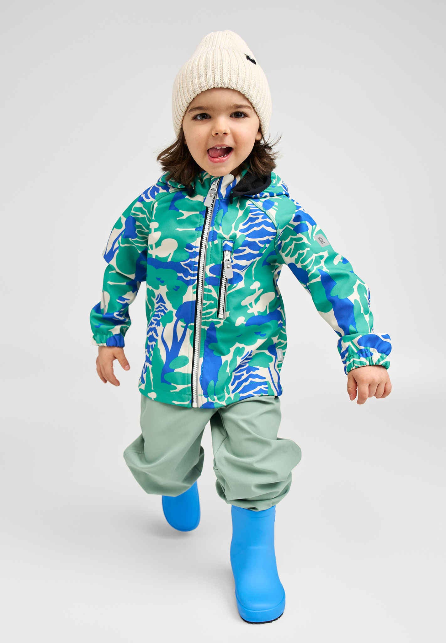 Reima lasten välikausitakki Vantti kuosi, vihreä