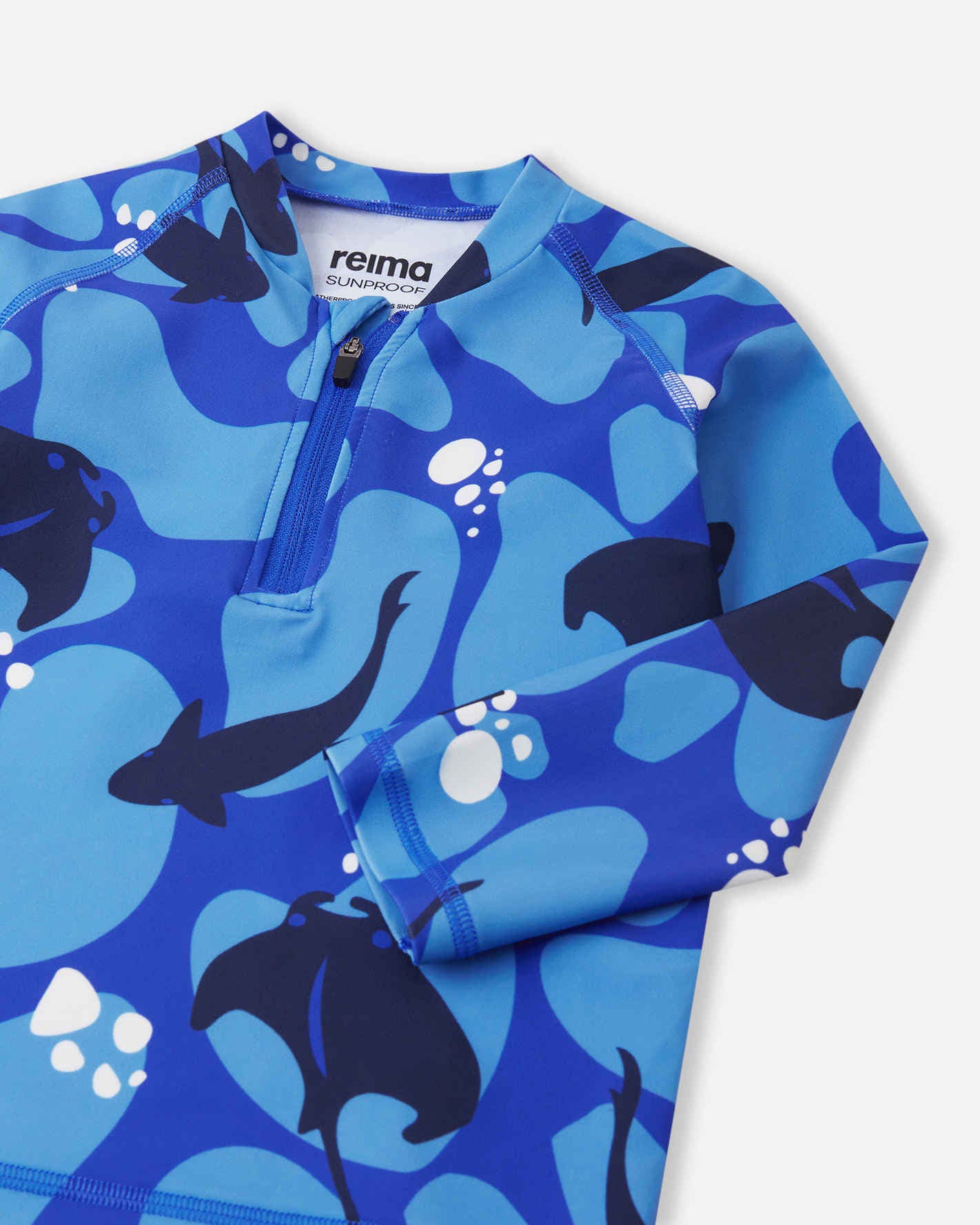 Reima pitkähihainen uimapaita Sunproof Shirt Tuvalu, sininen kuosi