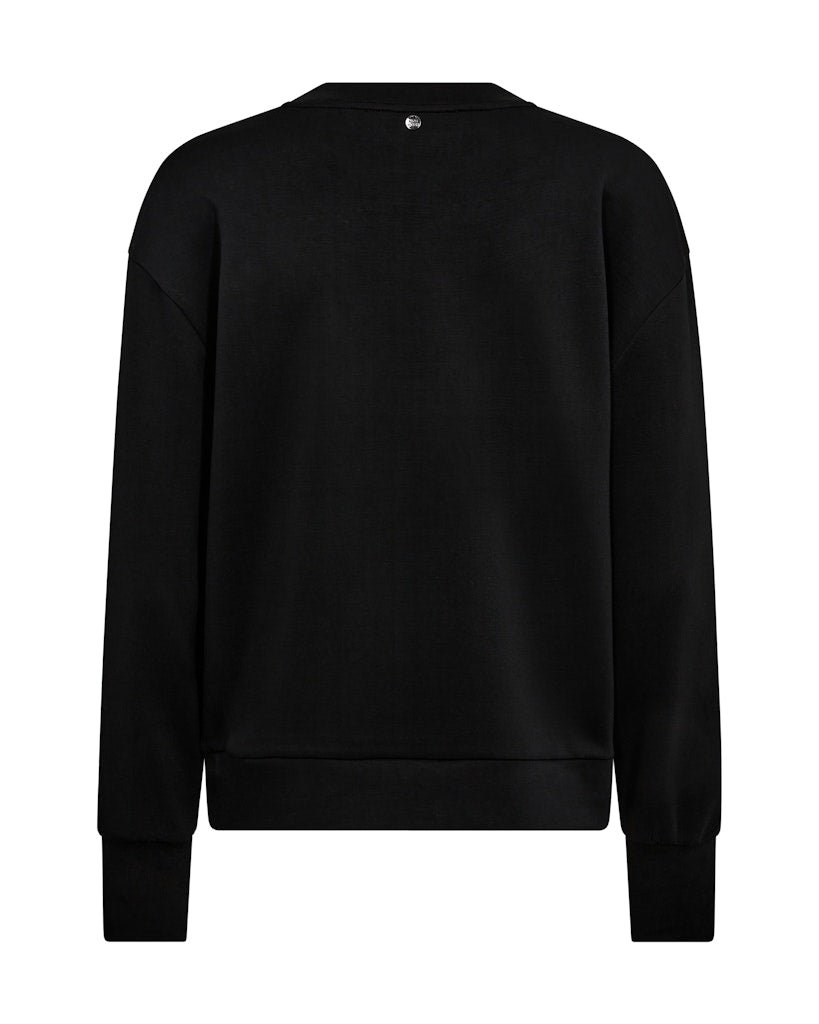 Mos Mosh MMNeve O-LS Glam Sweatshirt, Musta