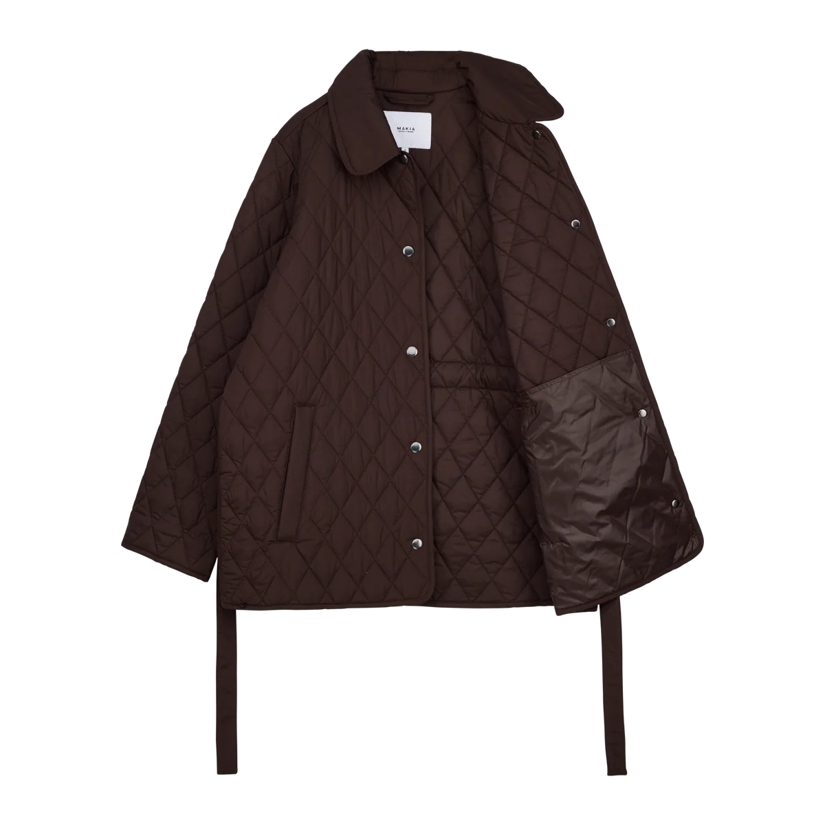 Makia naisten tikkitakki Alva Jacket, tummanruskea
