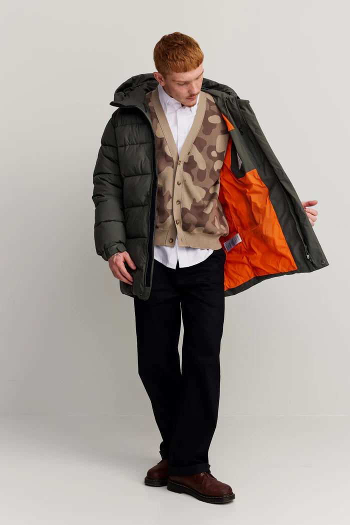 K MILES JACKET TUMMANVIHREÄ