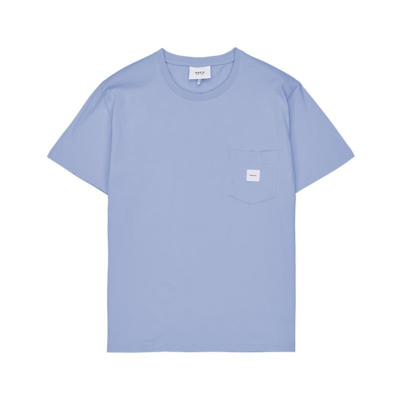 Makia Miesten T-paita, Square Pocket T-Shirt Vaaleansininen