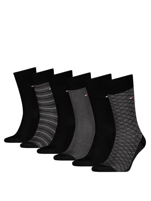 TH MEN SOCK 6P TIN GIFT BOX BIRDEYE MUSTA