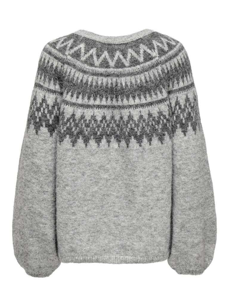 ONLREYKJA LS O-NECK KNT HARMAA KUOSILLINEN