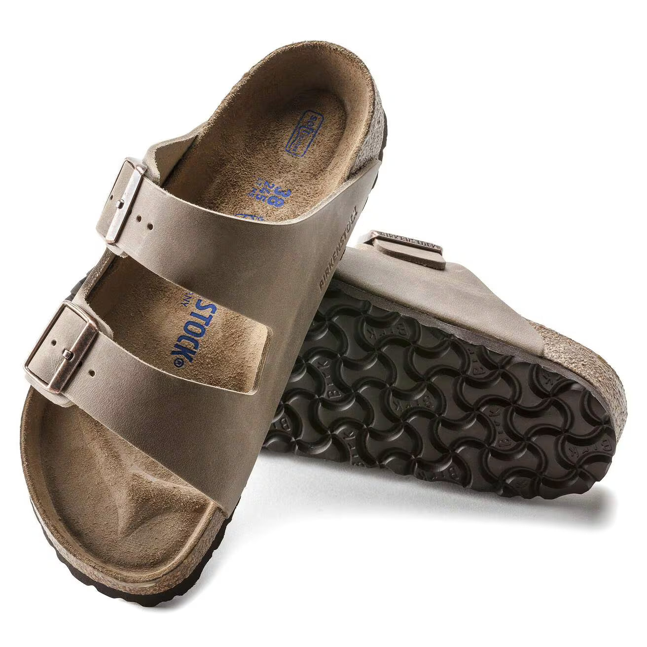 Birkenstock unisex sandaalit Arizona Regular Leather Tobacco, beige