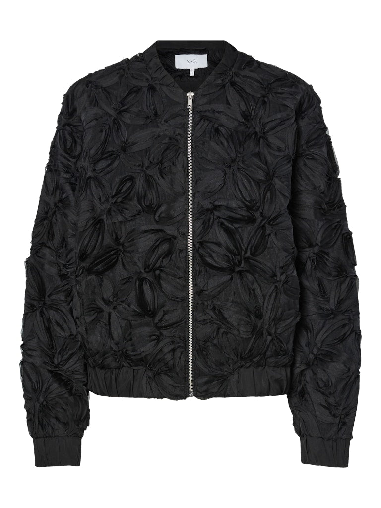 YASMARIA LS BOMBER JACKET BLACK