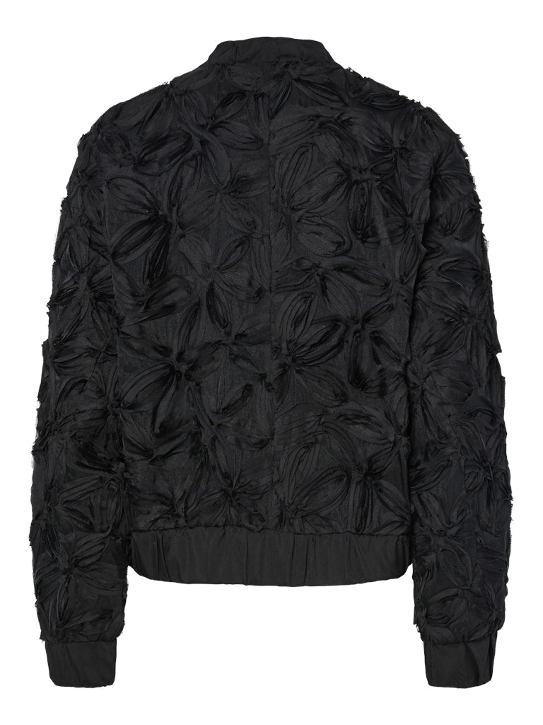YASMARIA LS BOMBER JACKET BLACK