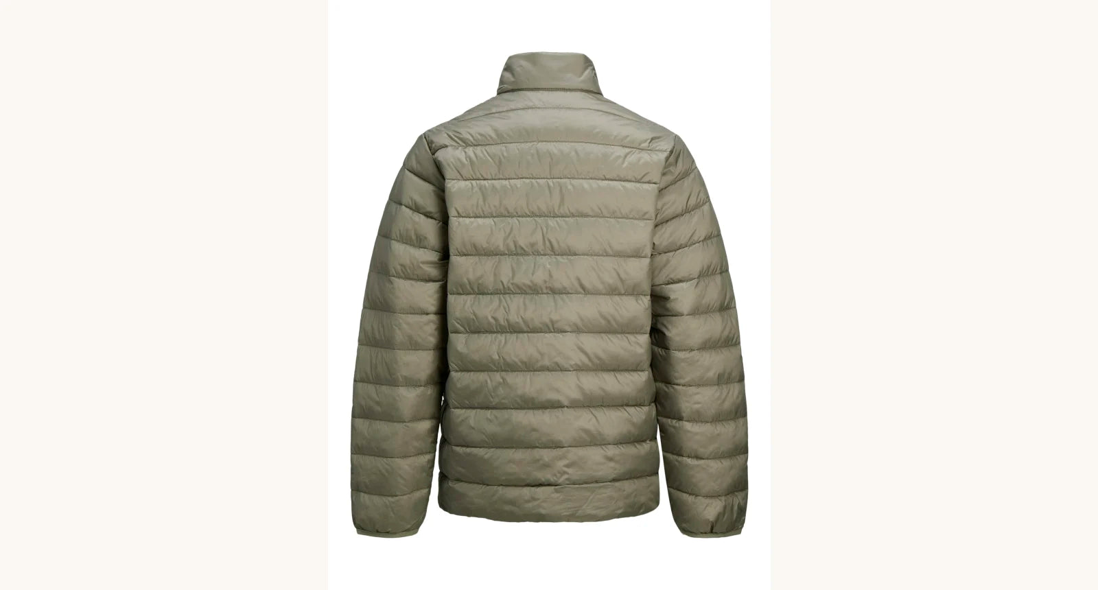 Jack and Jones Junior takki JJLOUIS LIGHT PUFFER COLLAR JNR, tummanvihreä