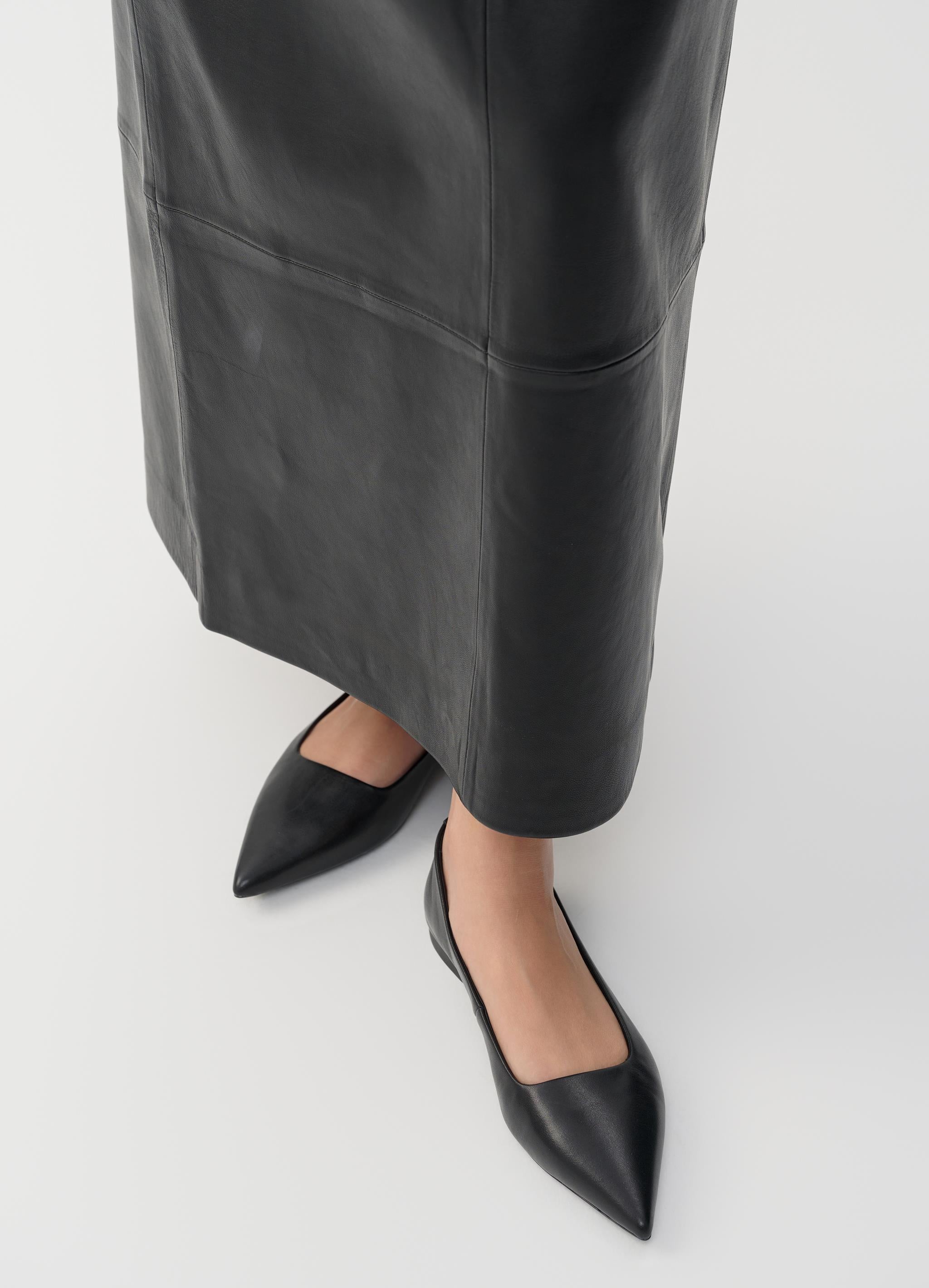 Vagabond naisten ballerinat Hermine Leather, musta