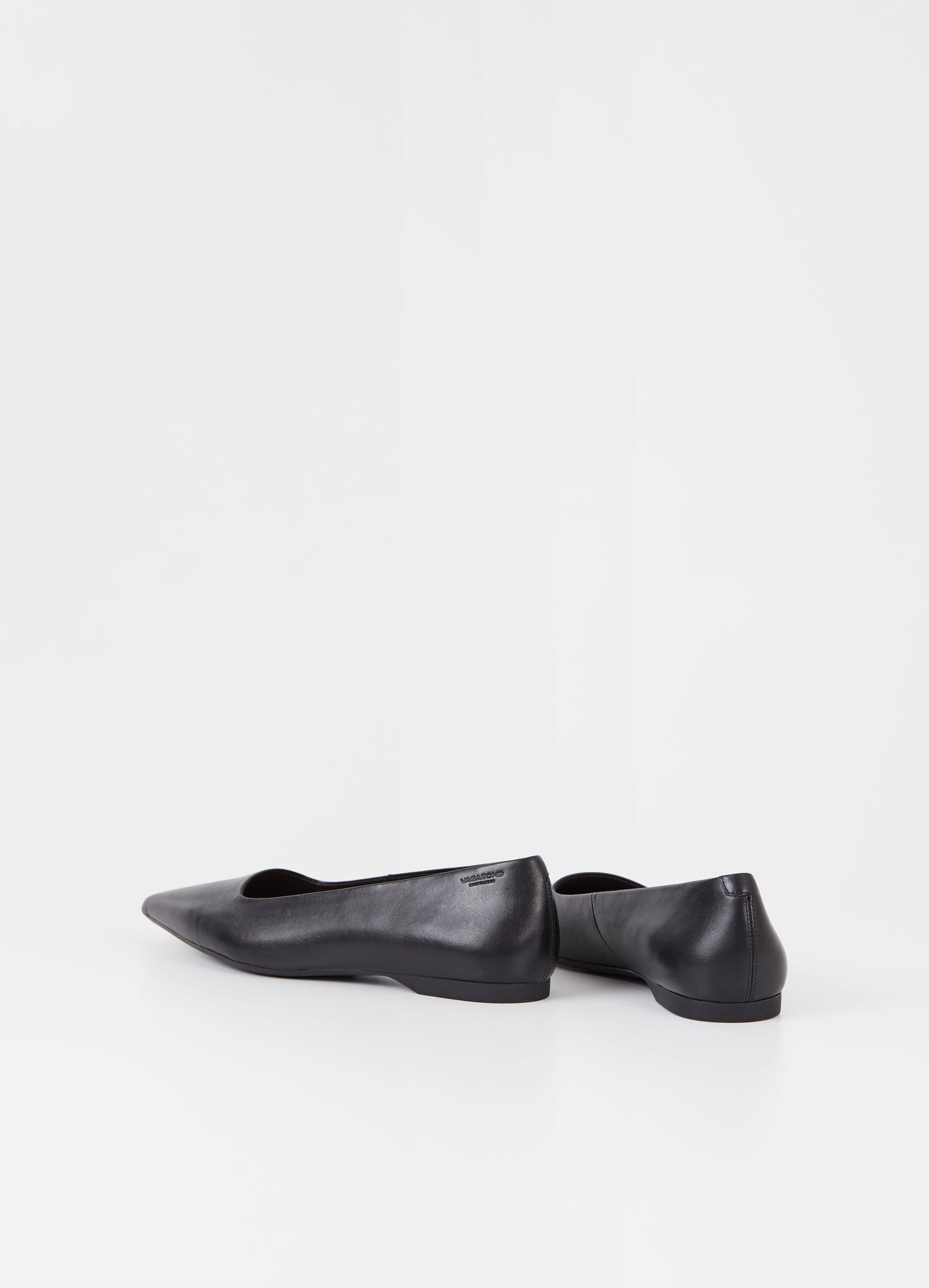 Vagabond naisten ballerinat Hermine Leather, musta