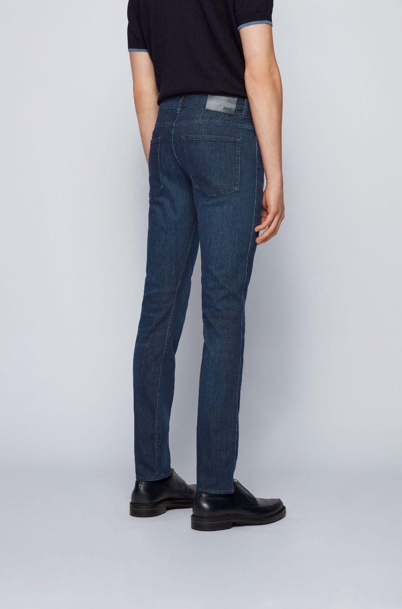 Hugo Boss, Miesten Farkut, Delaware Nos Cashmere Touch Indigo