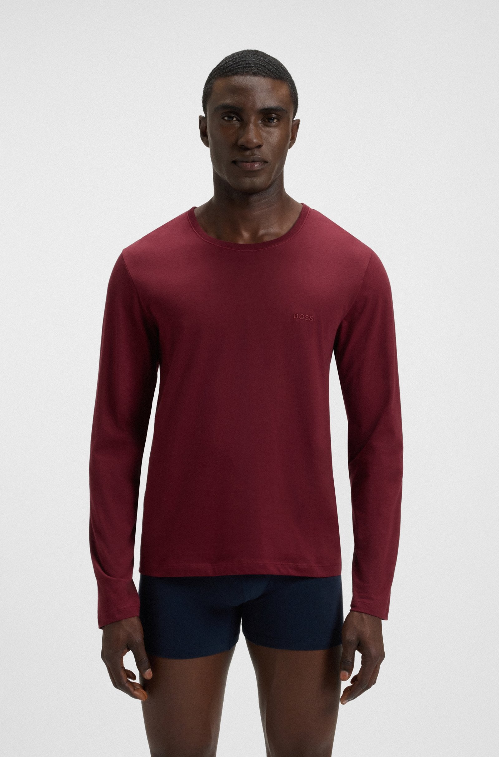 Hugo Boss Miesten pitkähihainen T-paita K LS SHIRT CLASSIC, punainen