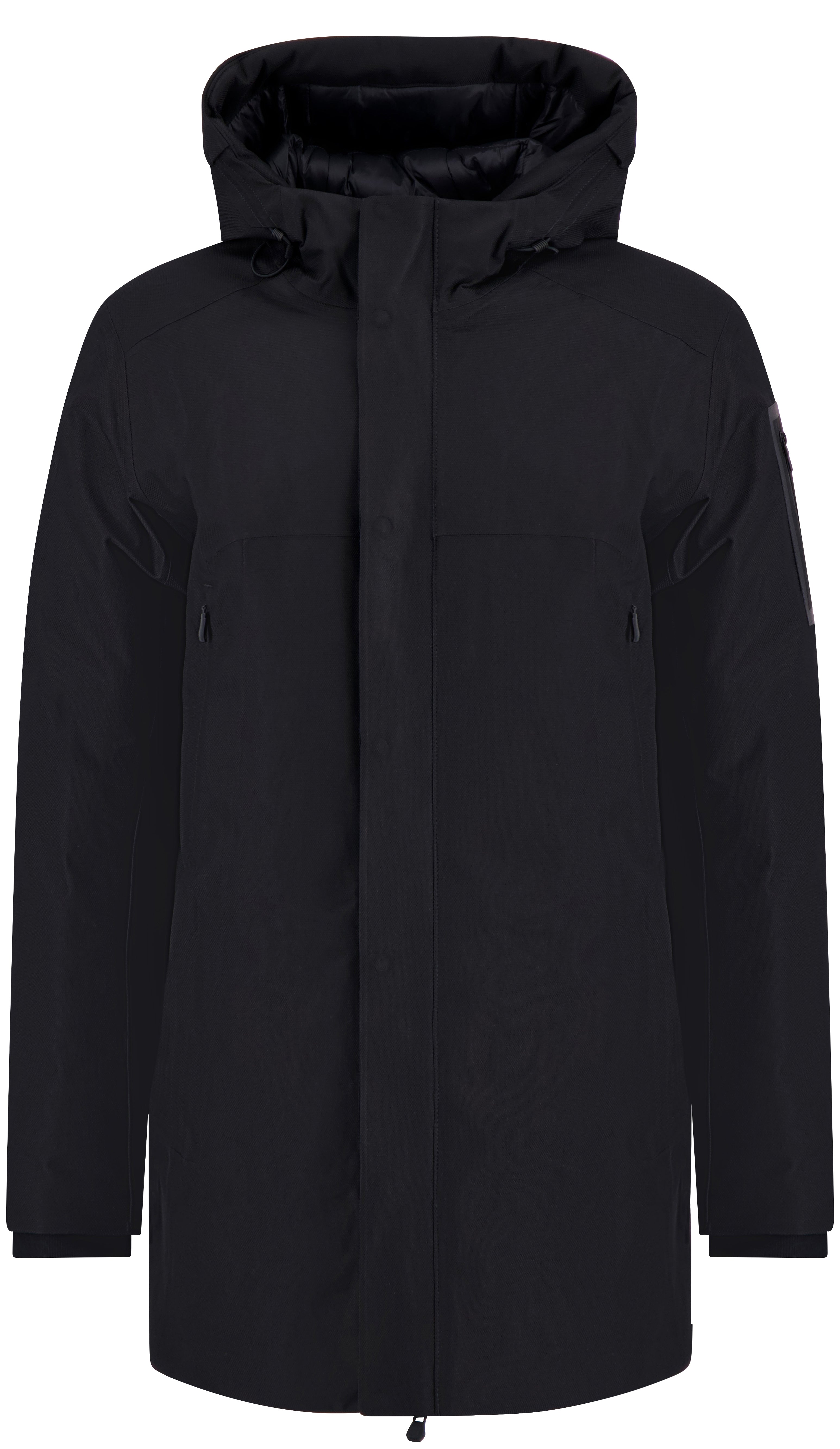 Hugo Boss miesten parkatakki Ow Hexatech Parka, musta