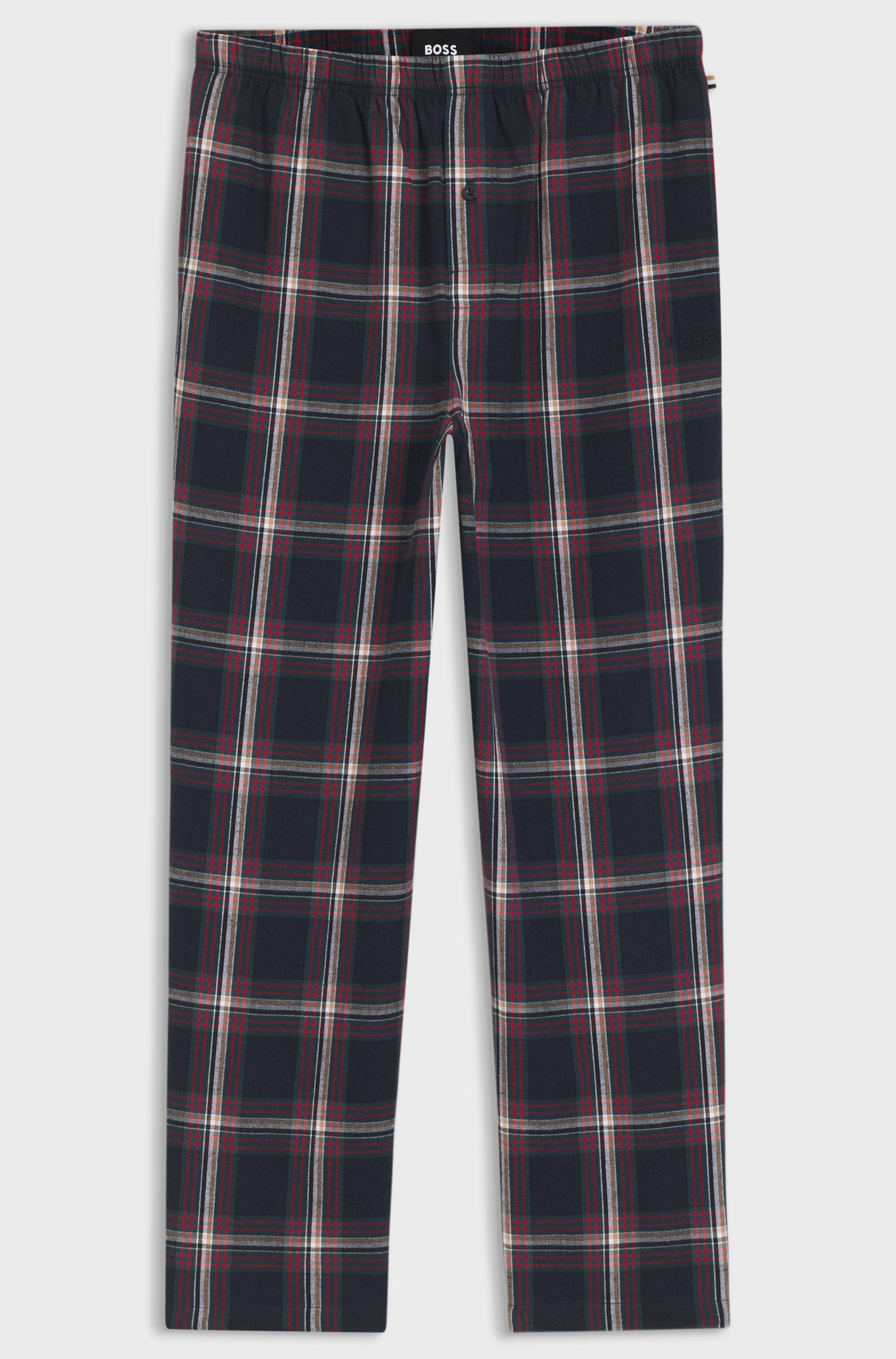 Hugo Boss miesten pyjamahousut, HOLIDAY PANTS SININEN RUUTU