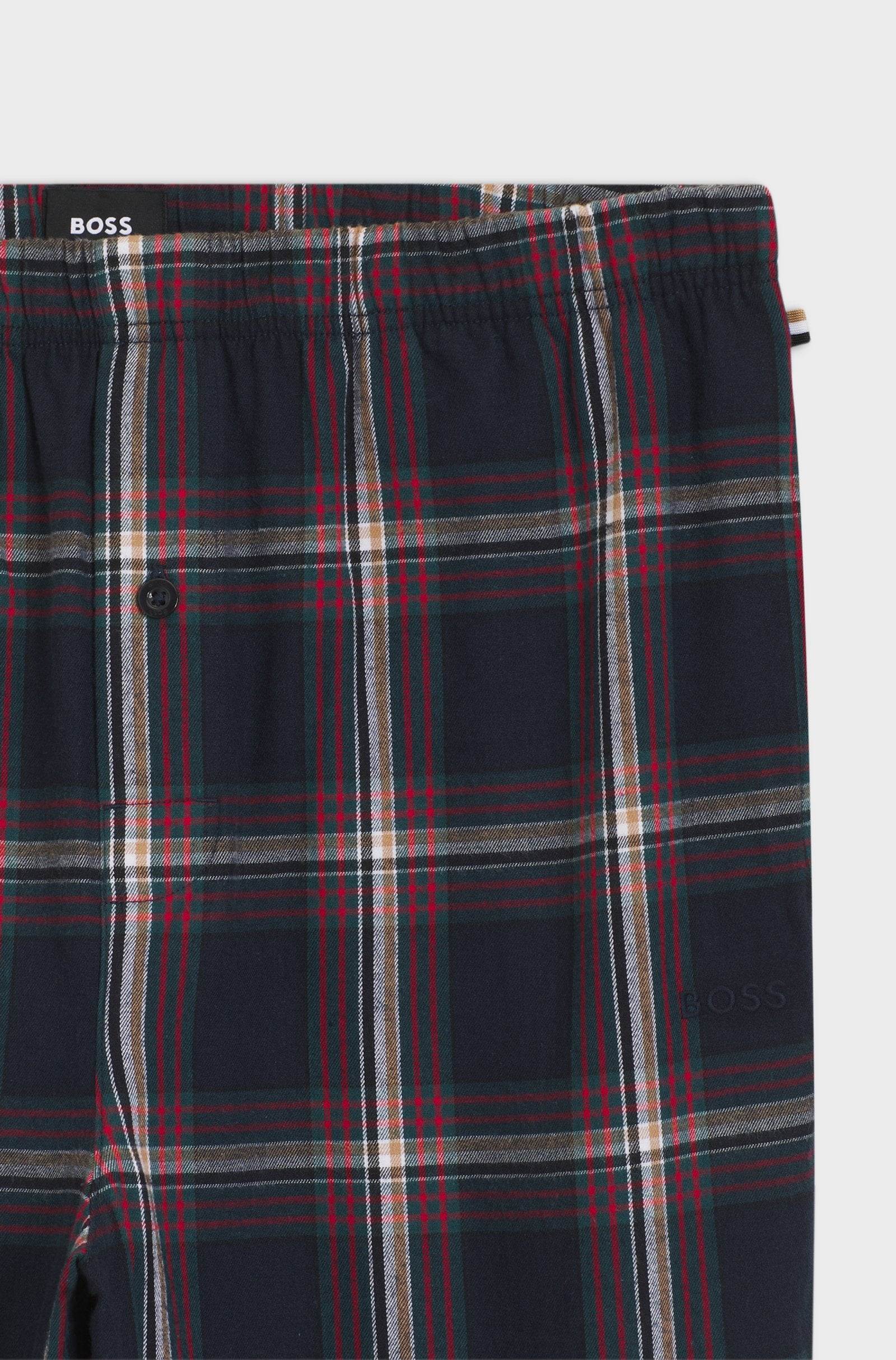 Hugo Boss miesten pyjamahousut, HOLIDAY PANTS SININEN RUUTU