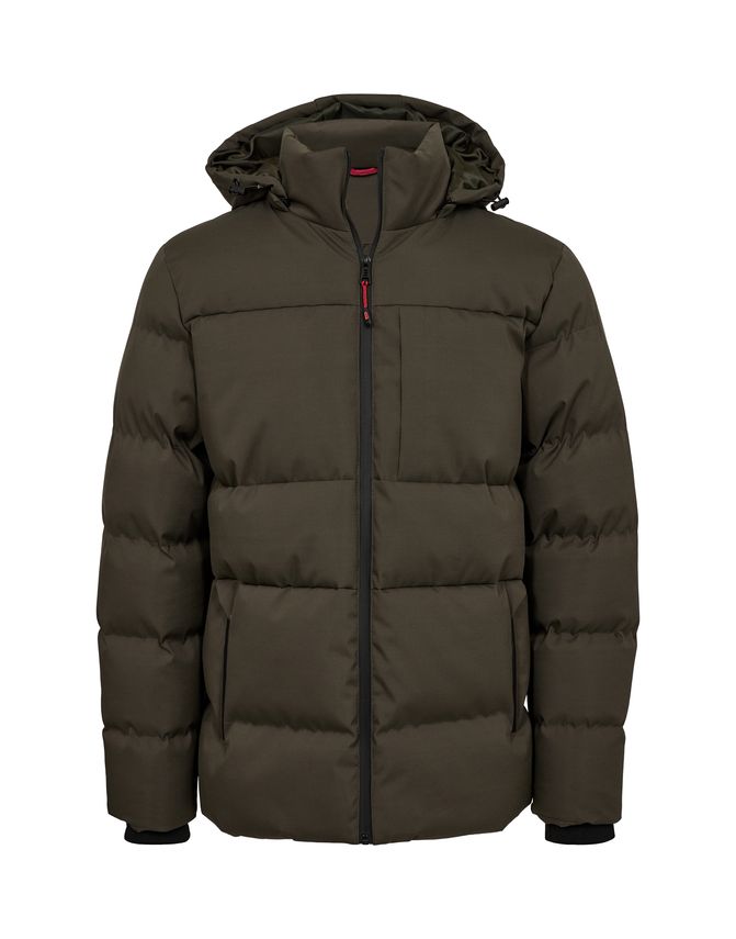 K GINO MARCELLO PUFFER JACKET KHAKI