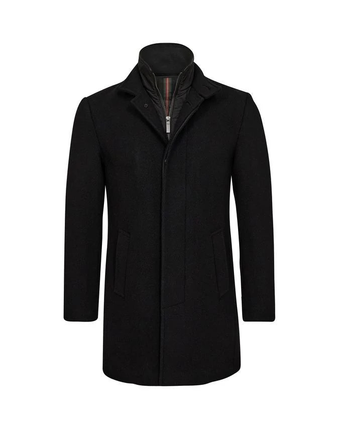 K GINO MARCELLO WOOL COAT MUSTA
