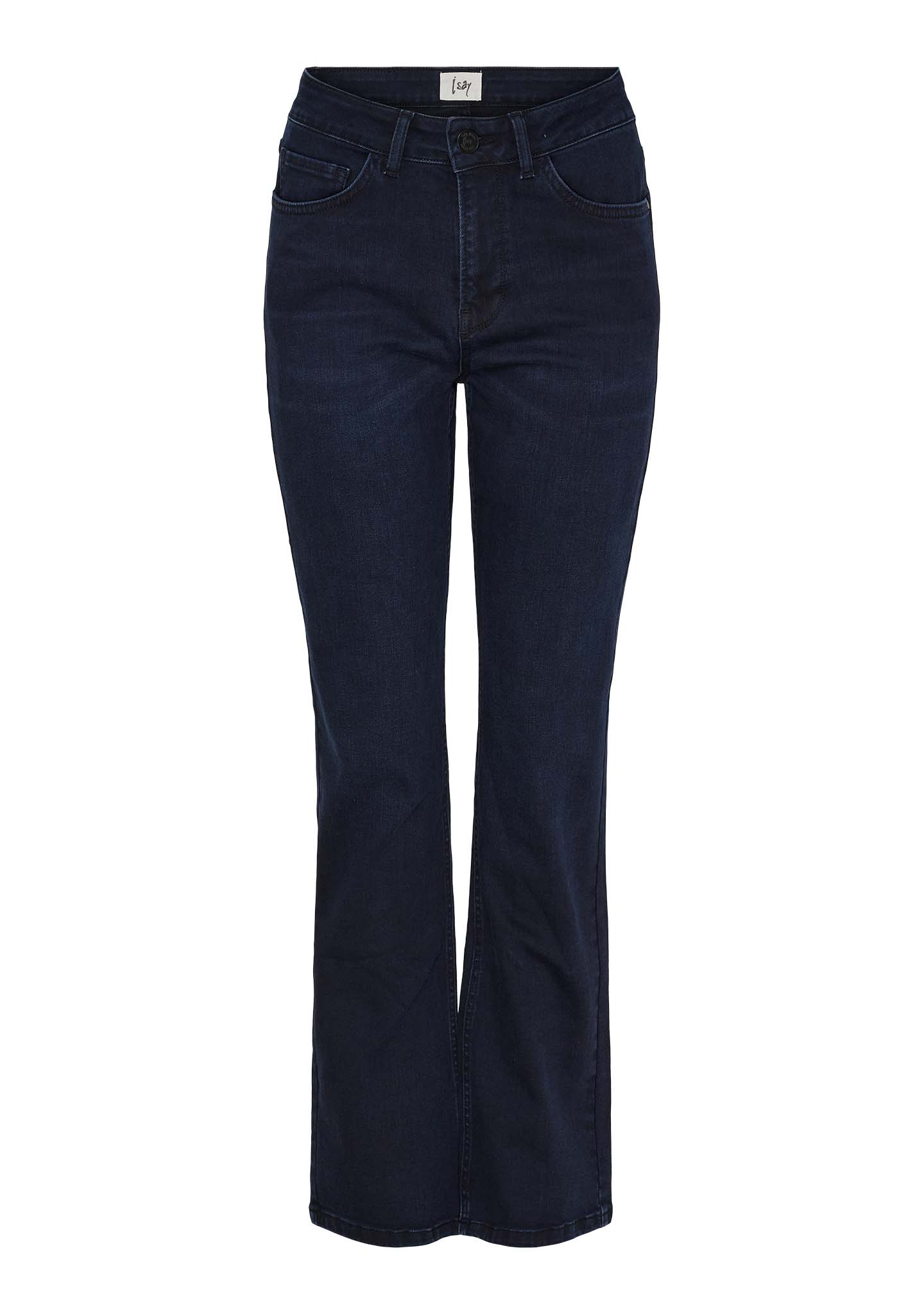 Isay naisten farkut MONZA LONG STRAIGHT JEANS TUMMANSININEN