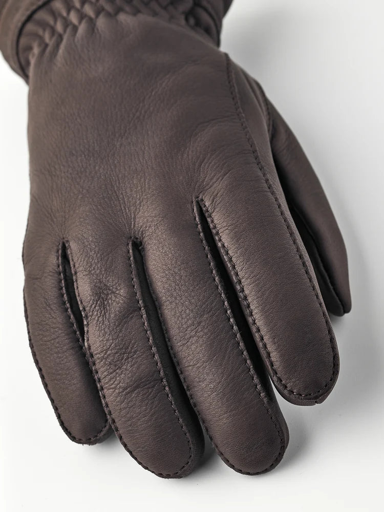 Hestra naisten käsineet Buvika Deerskin, tummanruskea