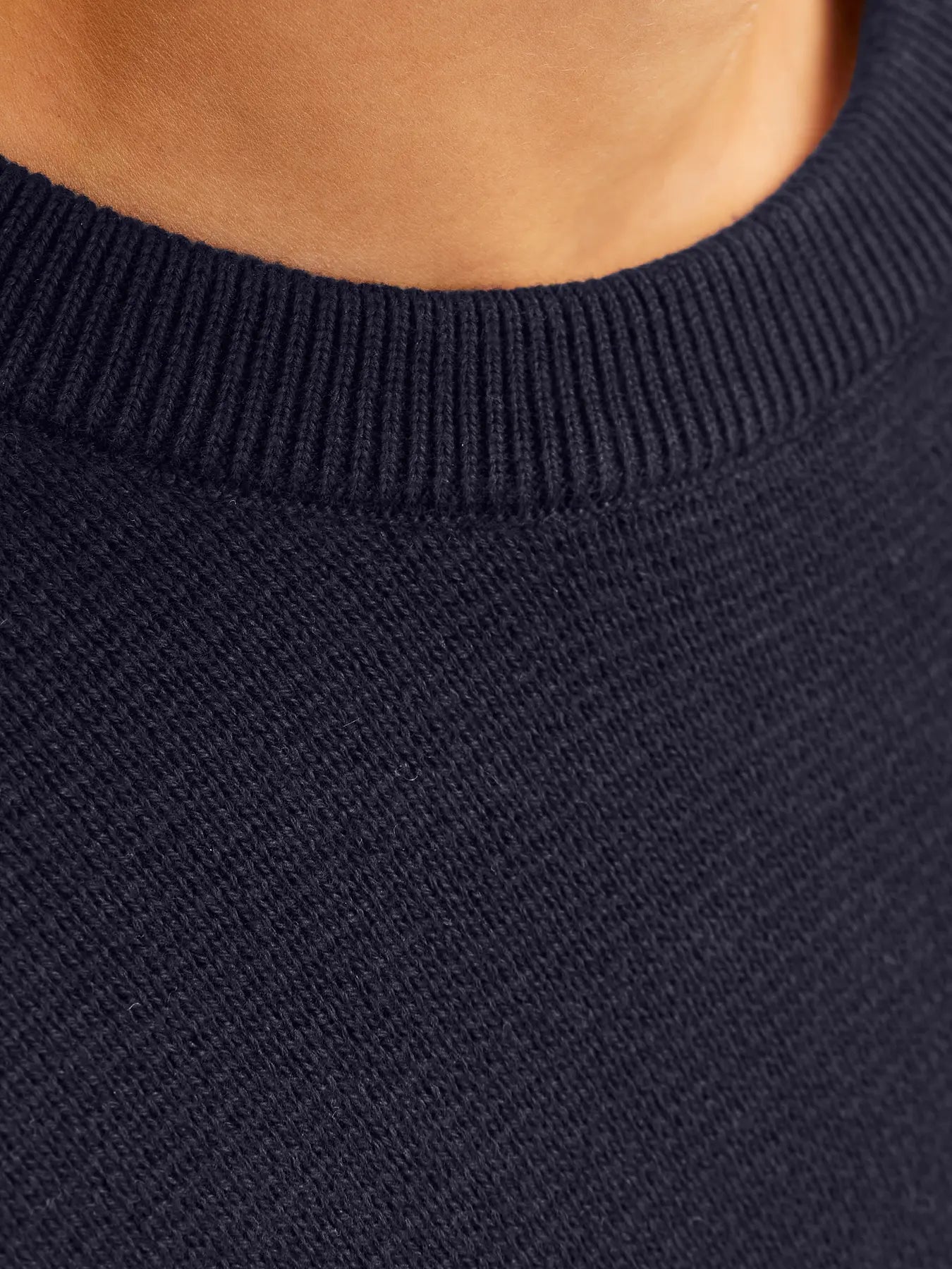 Jack and Jones Junior lasten neulepusero Blamilano Stitch Knit, tummansininen