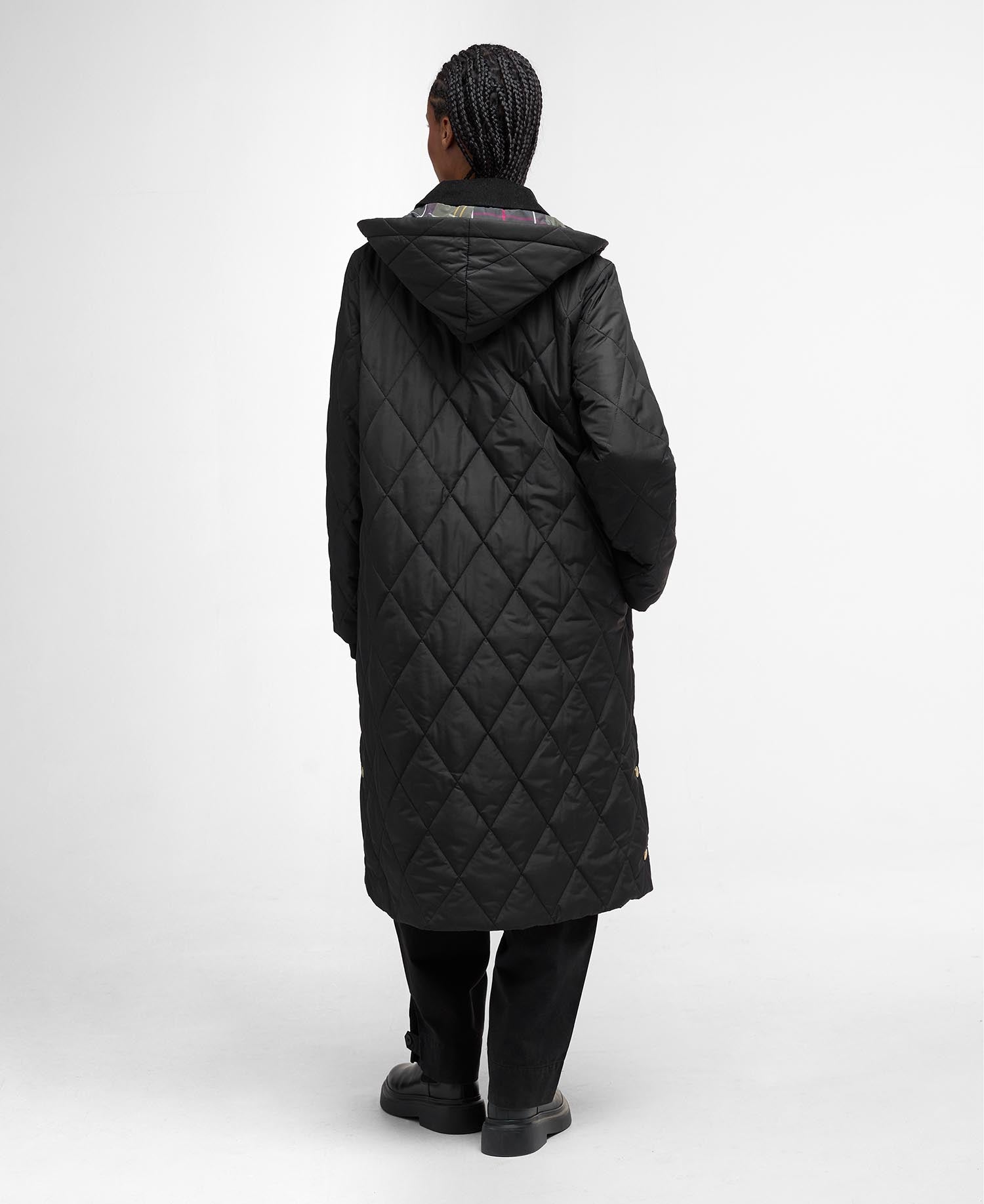 Barbour naisten takki Meredith Quilted Jacket MUSTA