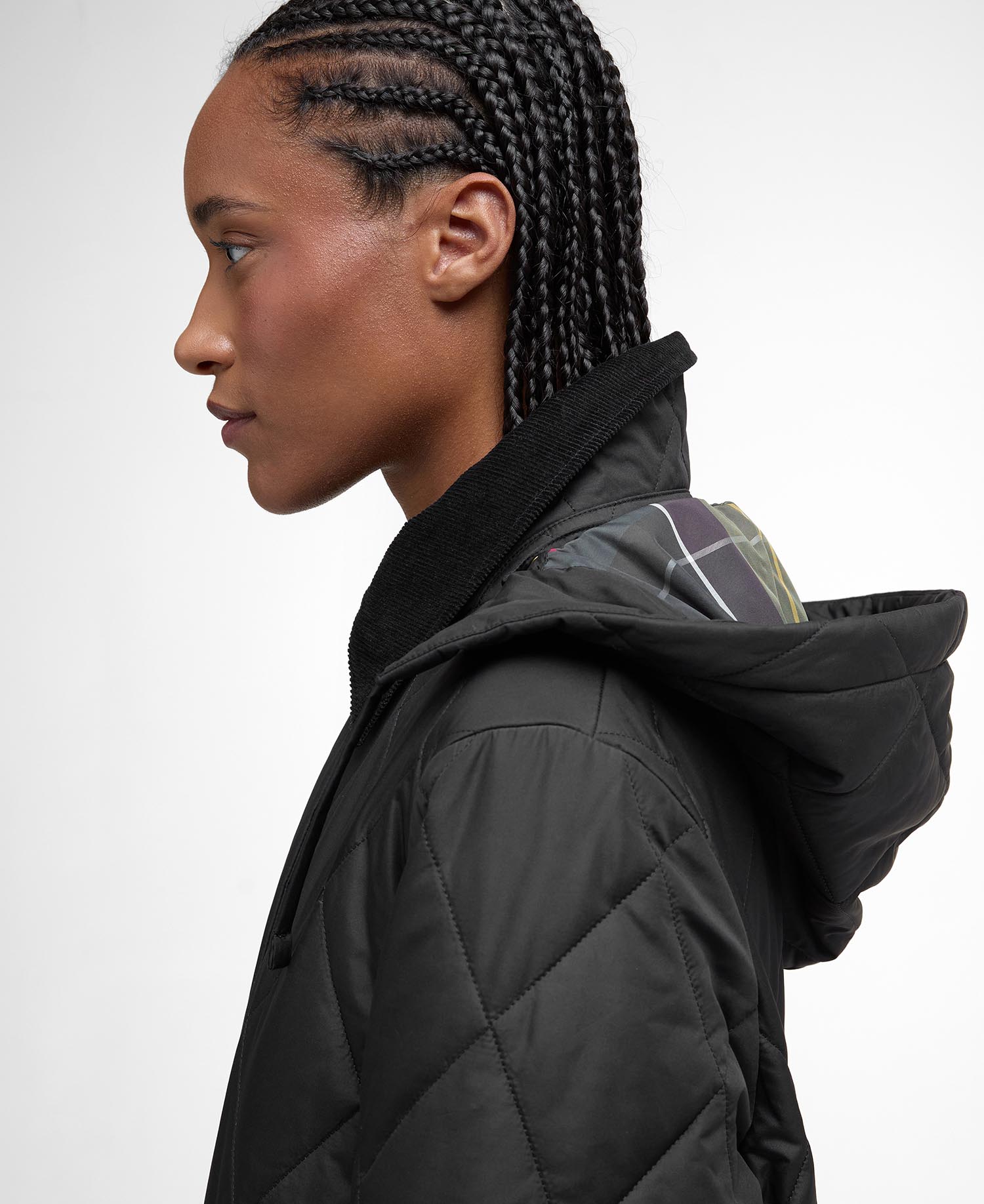 Barbour naisten takki Meredith Quilted Jacket MUSTA