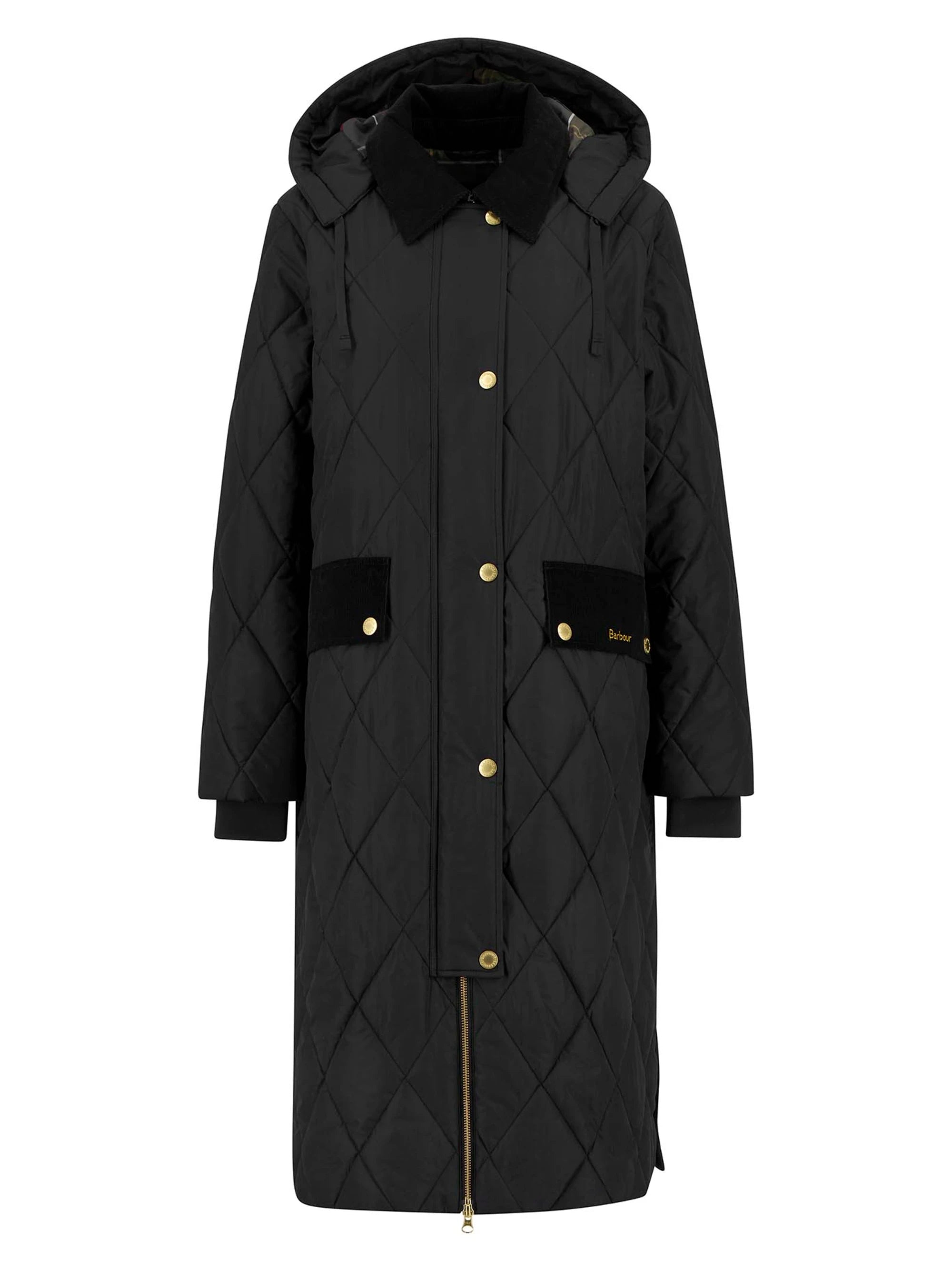 Barbour naisten takki Meredith Quilted Jacket MUSTA