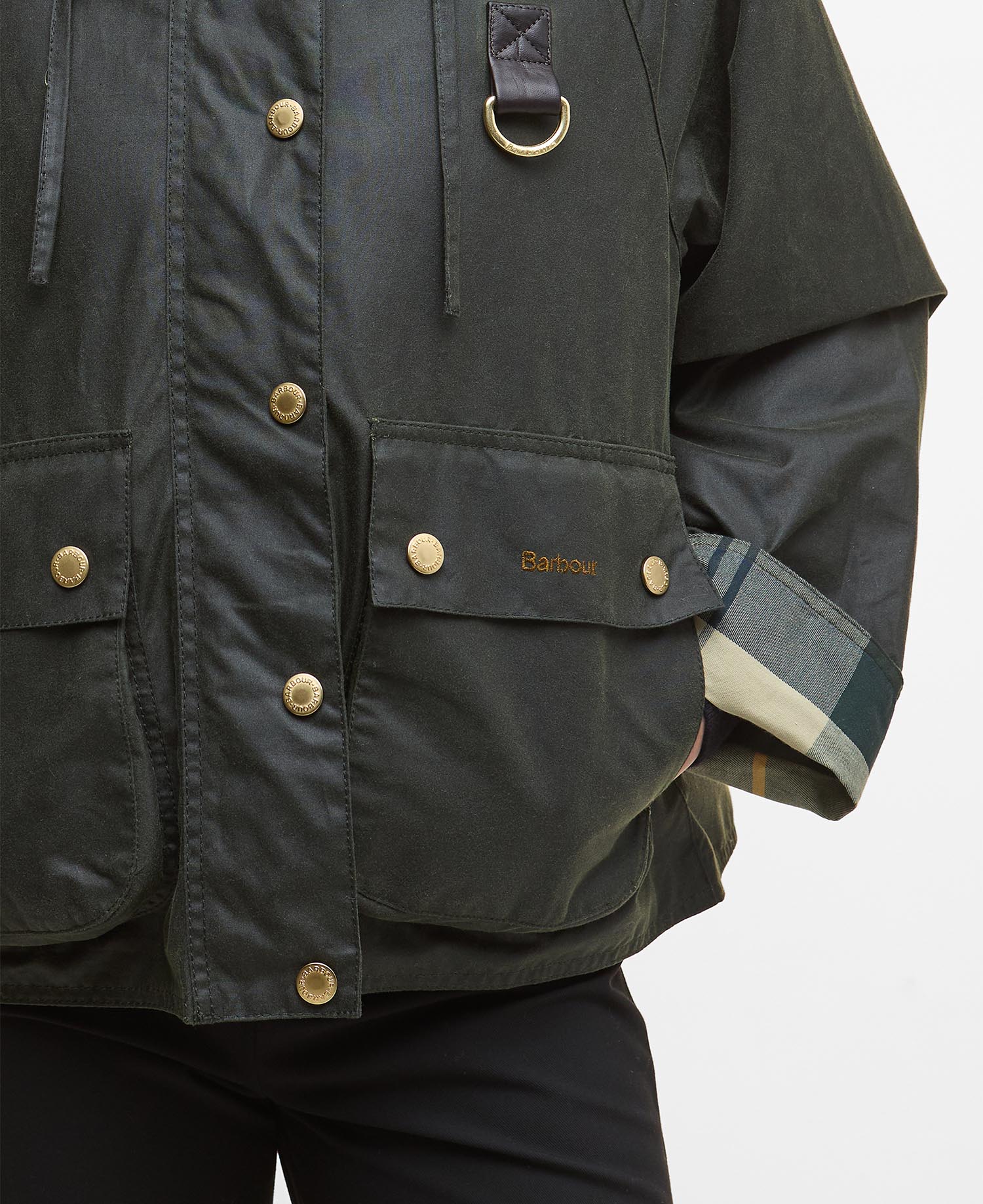 Barbour Reighton Wax Jacket KHAKI