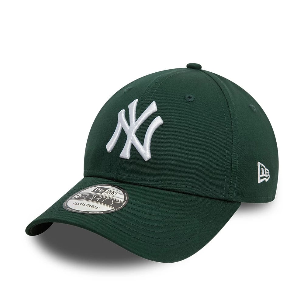 New Era unisex lippis League Essential 9Forty, tummanvihreä