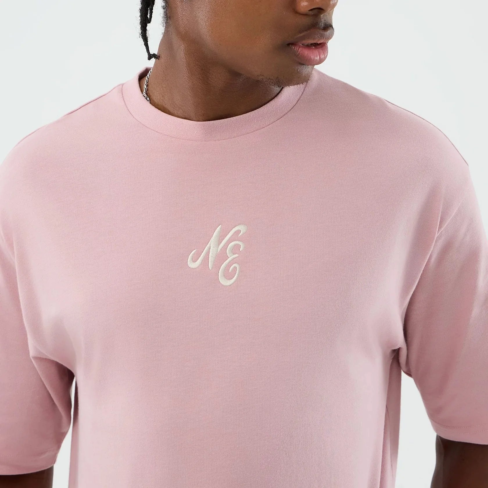 New Era unisex t-paita Floral Os Tee Unisize, vaaleanpunainen